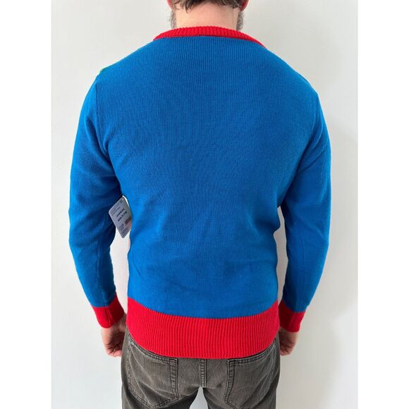 Marvel Captain America Ugly Sweater Star Holiday Pullover Adult size Small - Picture 2 of 6